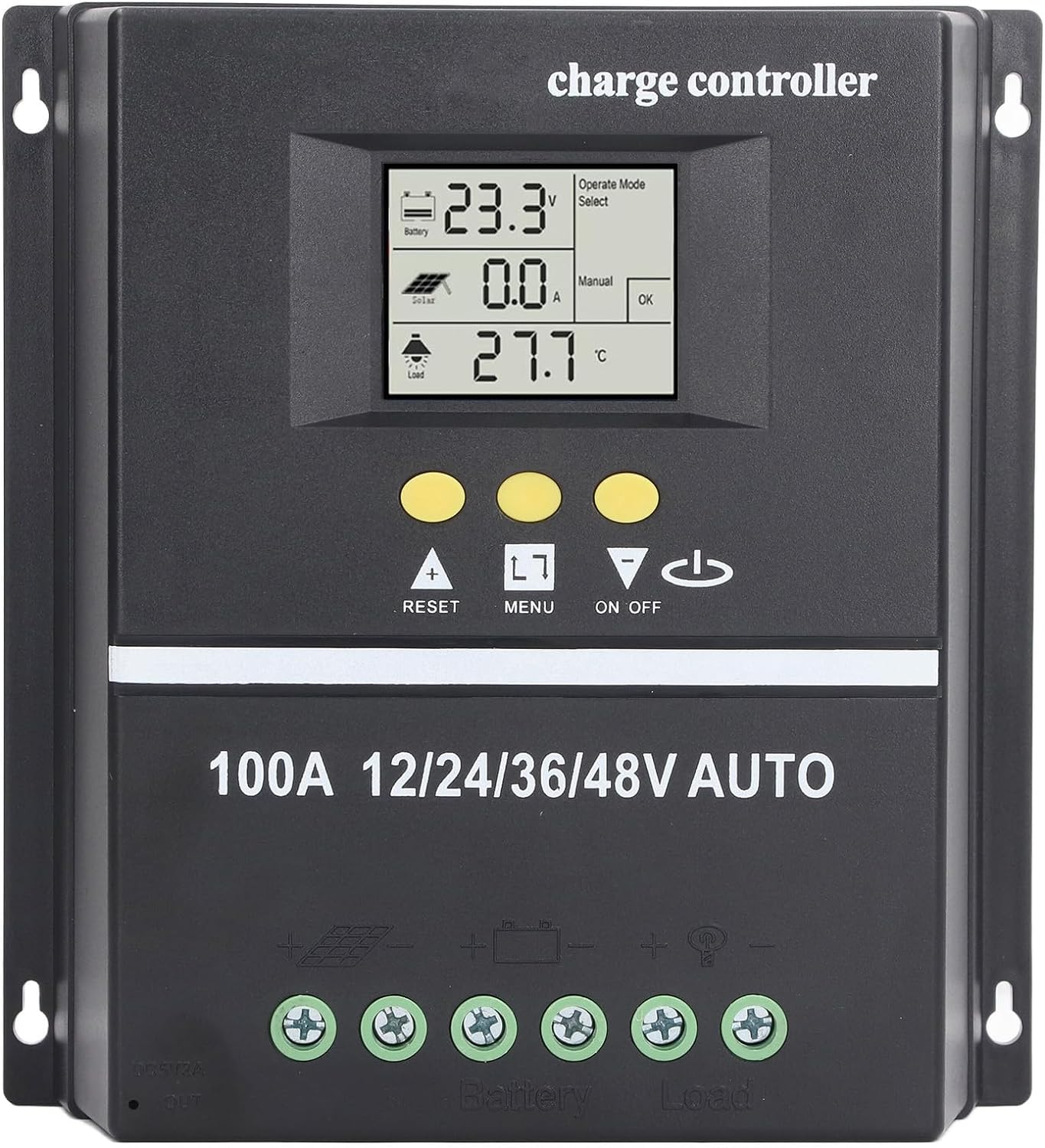 MPPT 100A Solar Charge Controller Advanced MPPT Technology Multifunctional Design Multiple Battery Charging Options Safety Voltage for Solar Power Systems image number 1