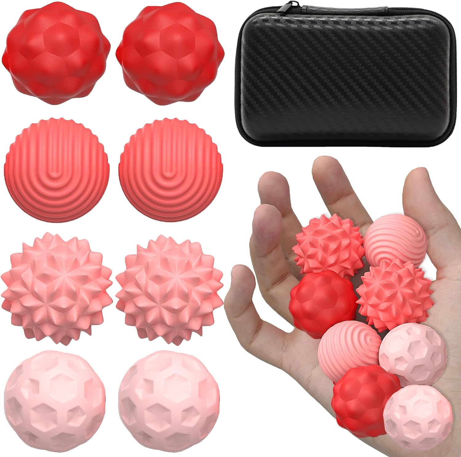 Magnetic Balls Fidget Toys, 8PCS Stress Relief Ball Sensory Toys for Adults Kids, Silicone Anti-Stress Ball for Autism ADHD Anxiety, Portable Motor Skills Office Desk Travel Toy (Purple)