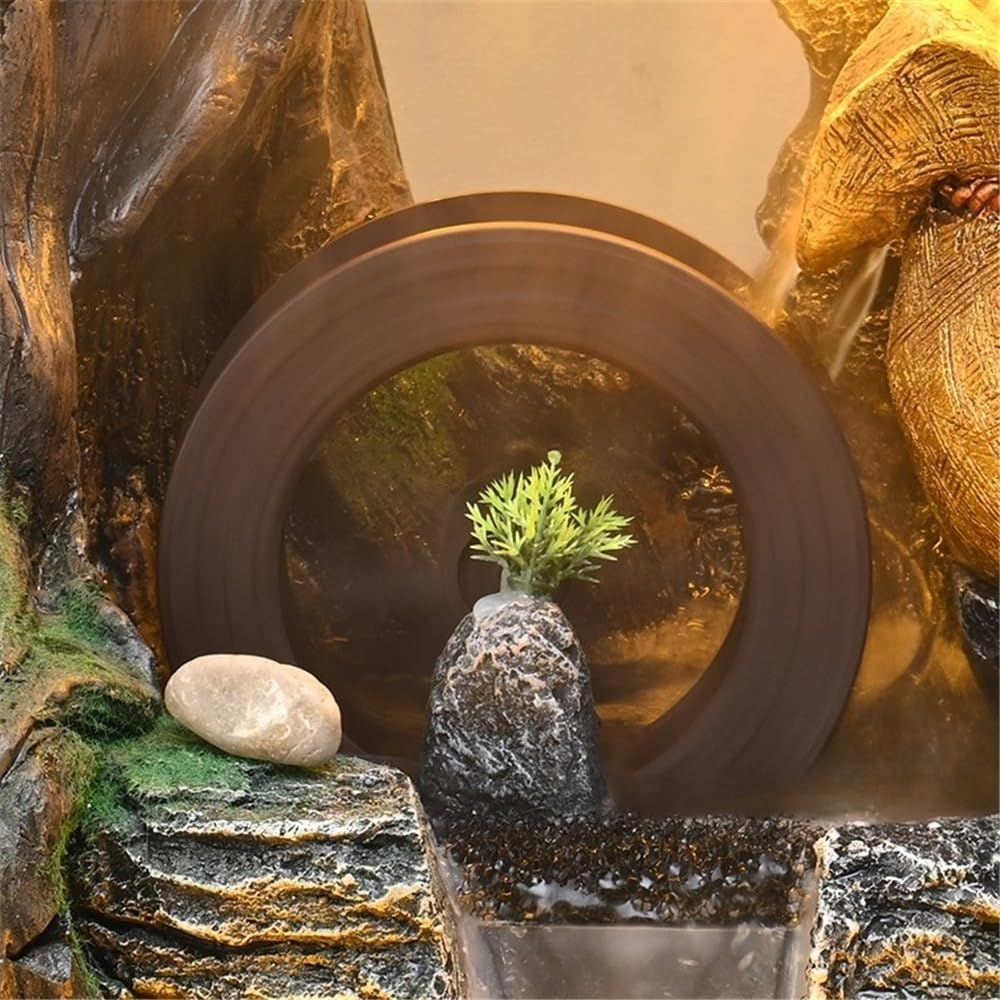 Outdoor Fountain Rockery Flowing Water Fountain Ornaments Feng Shui Wheels Attracting Wealth Large Office Opening Gifts Scenery image number 6