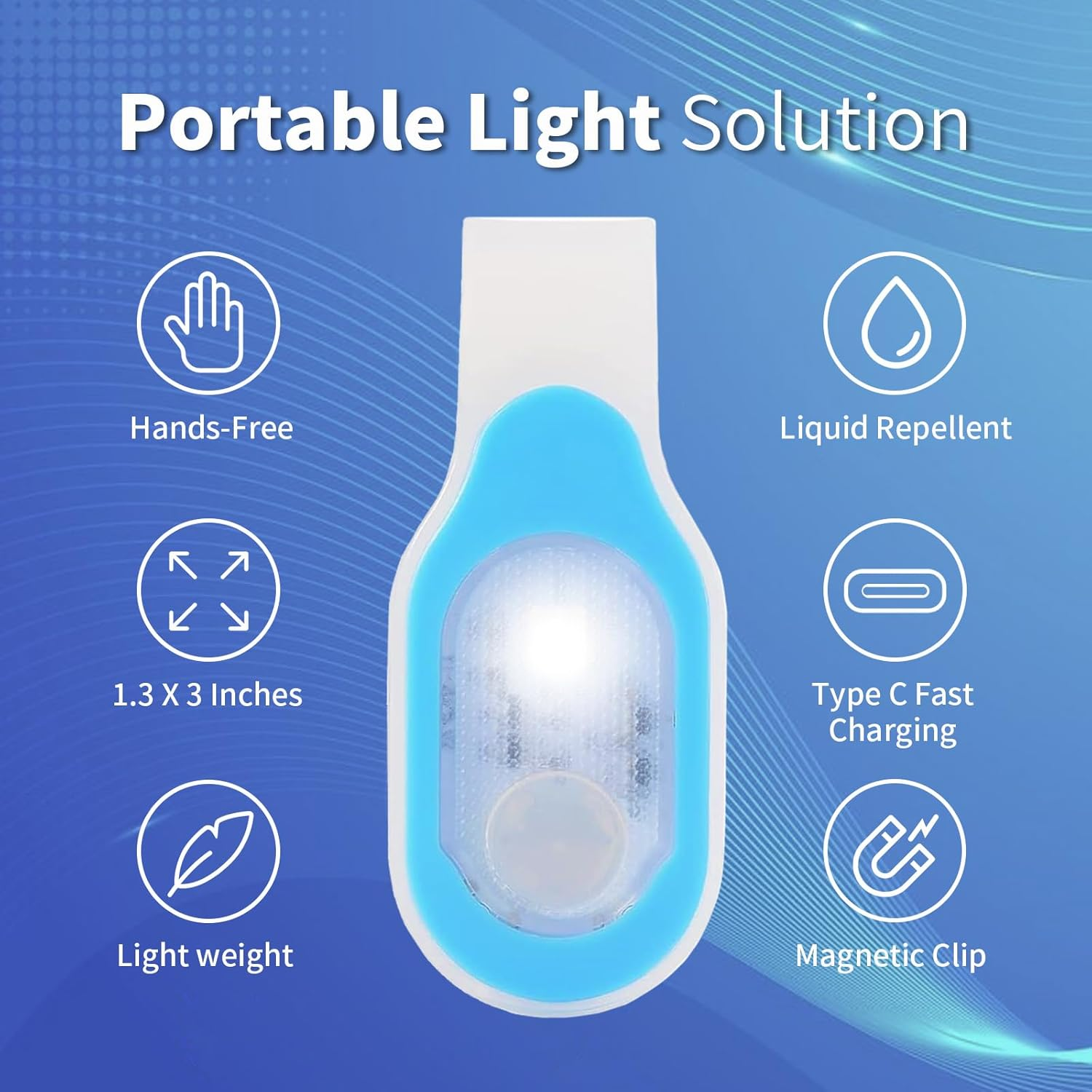 2Pcs Nurse Light for Night Shift Hands Free - Torch Rechargeable Clip-On LED Flashlight for Badge Reel Small Portable Nursing Accessories for Running Healthcare Workers image number 4