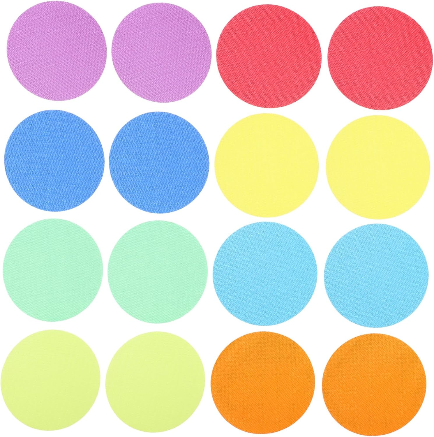 STOBOK 36Pcs Gym Floor Poly Dots Spot on Floor Markers Kindergarten Carpet Spots Line up Dots Football Training Disc Carpet Spots for Classroom Carpet Markers Toddler Label Nylon Round image number 4