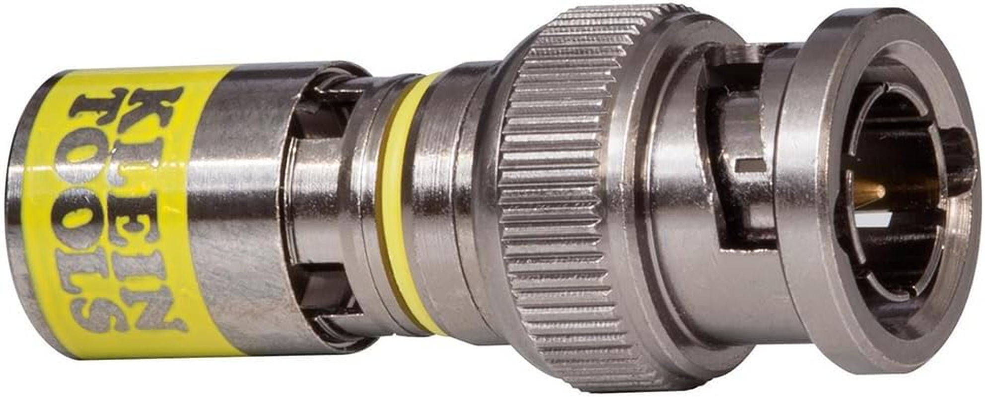 Klein Tools VDV813-613 Bnc-Connector for RG6/6Q Coaxial Cables, Universal Compression Connectors, Male, 35-Pack