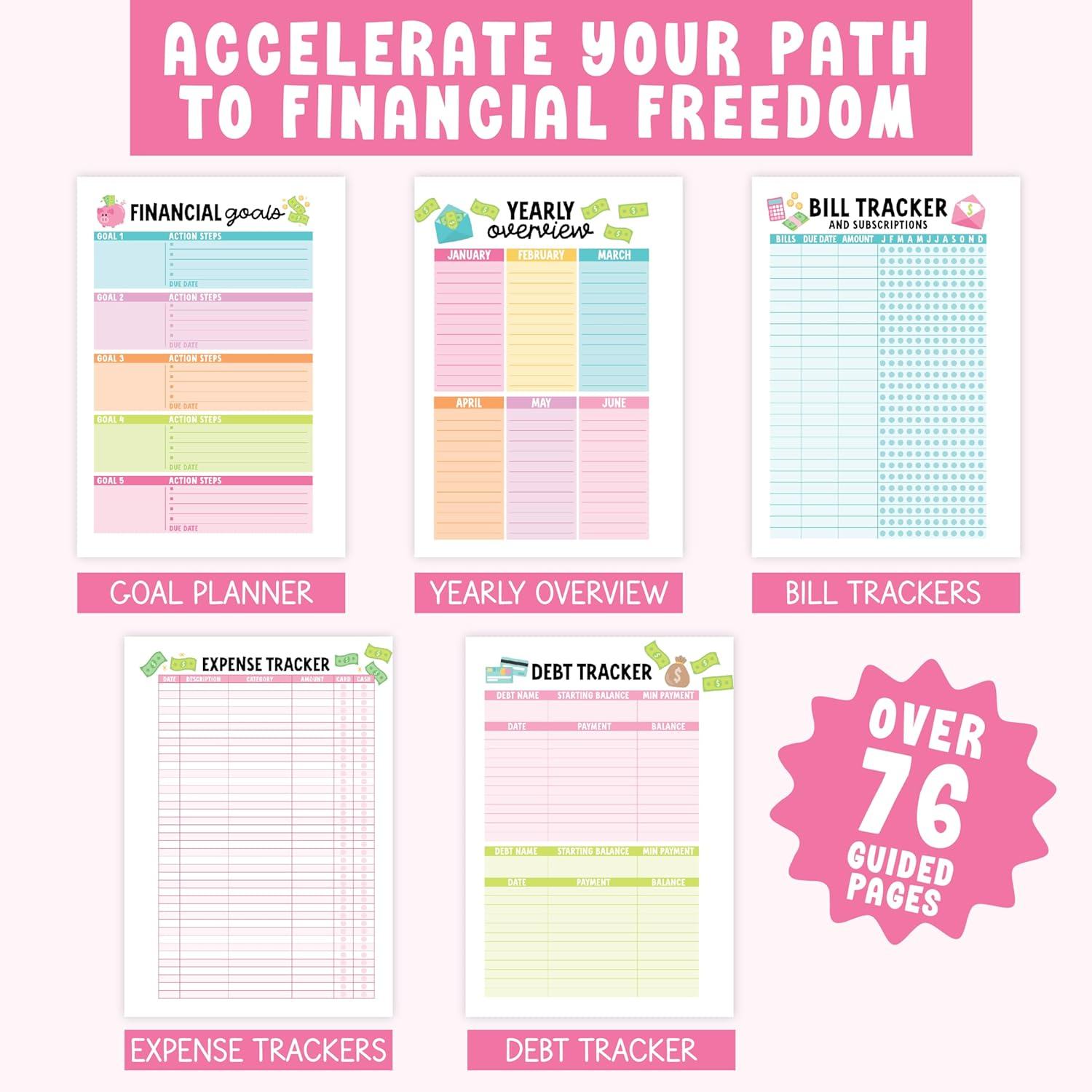 Boho Monthly Budget Planner 2025-2026 - Financial Planner Organizer Budget Book Planner, 2025 Budget Planner and Monthly Bill Organizer, Bill Book Organizer, Bill Tracker Notebook, Budgeting Book image number 1