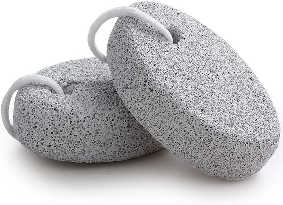 AISHU Natural Pumice Stone for Feet, Borogo 2-Pack Lava Pedicure Tools Hard Skin Callus Remover for Feet and Hands - Natural Foot File Exfoliation to Remove Dead Skin, Heels, Elbows, Hands image number 5