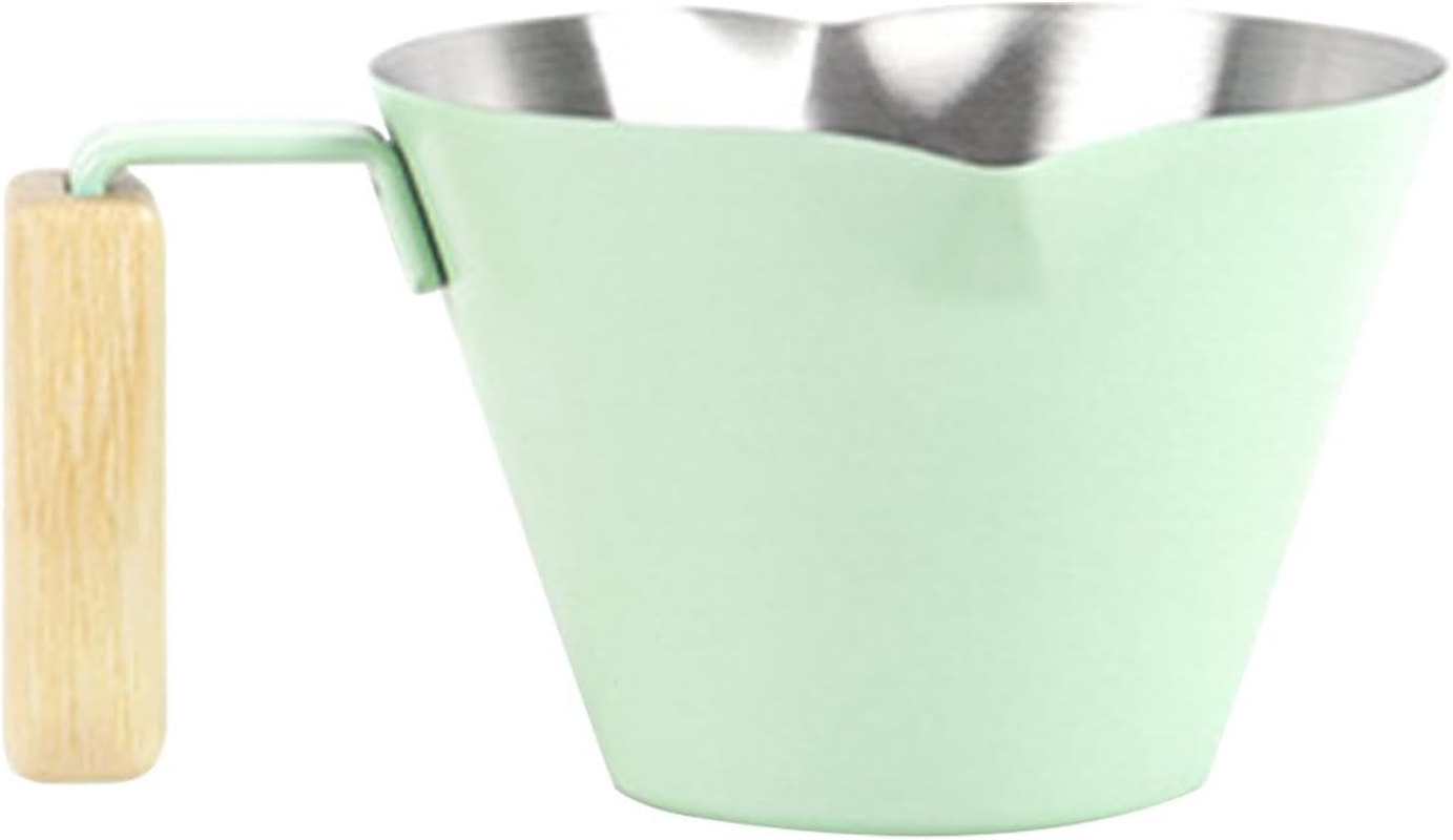 Espresso Dosing Cup - 100Ml Coffee Measuring Cup - Espresso Shot Pitcher, Double Spout Metal Measuring Cup, Stainless Steel Pouring Cup for Tea, Bar, Milk