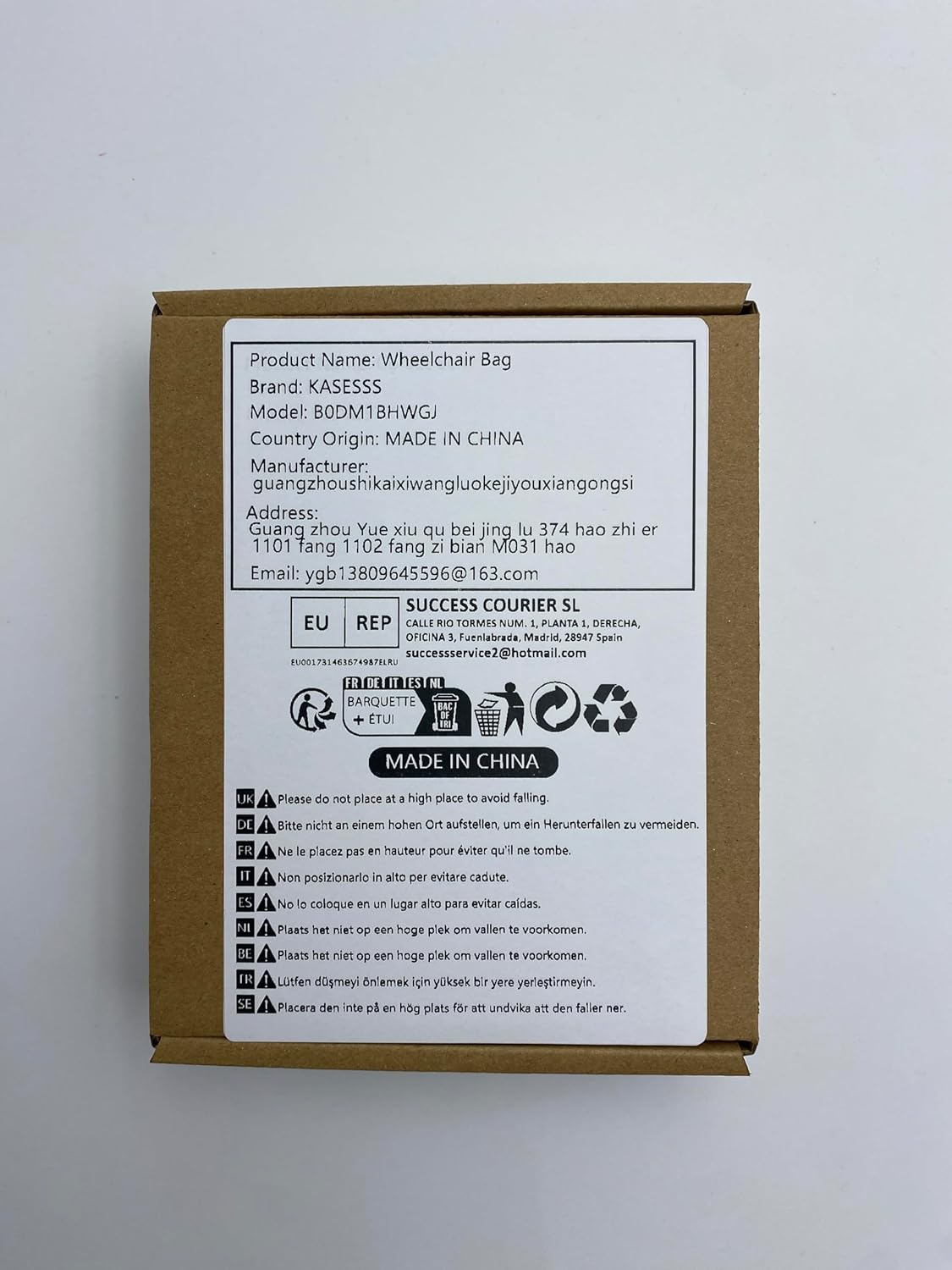 Pack of 2 Wheelchair Bags, Wheelchair Bag, Portable, Rear Wheelchair Bag, Black, Bag for Wheelchair with Reflective Strips, Wheelchair Storage Bag for Seniors, Adults