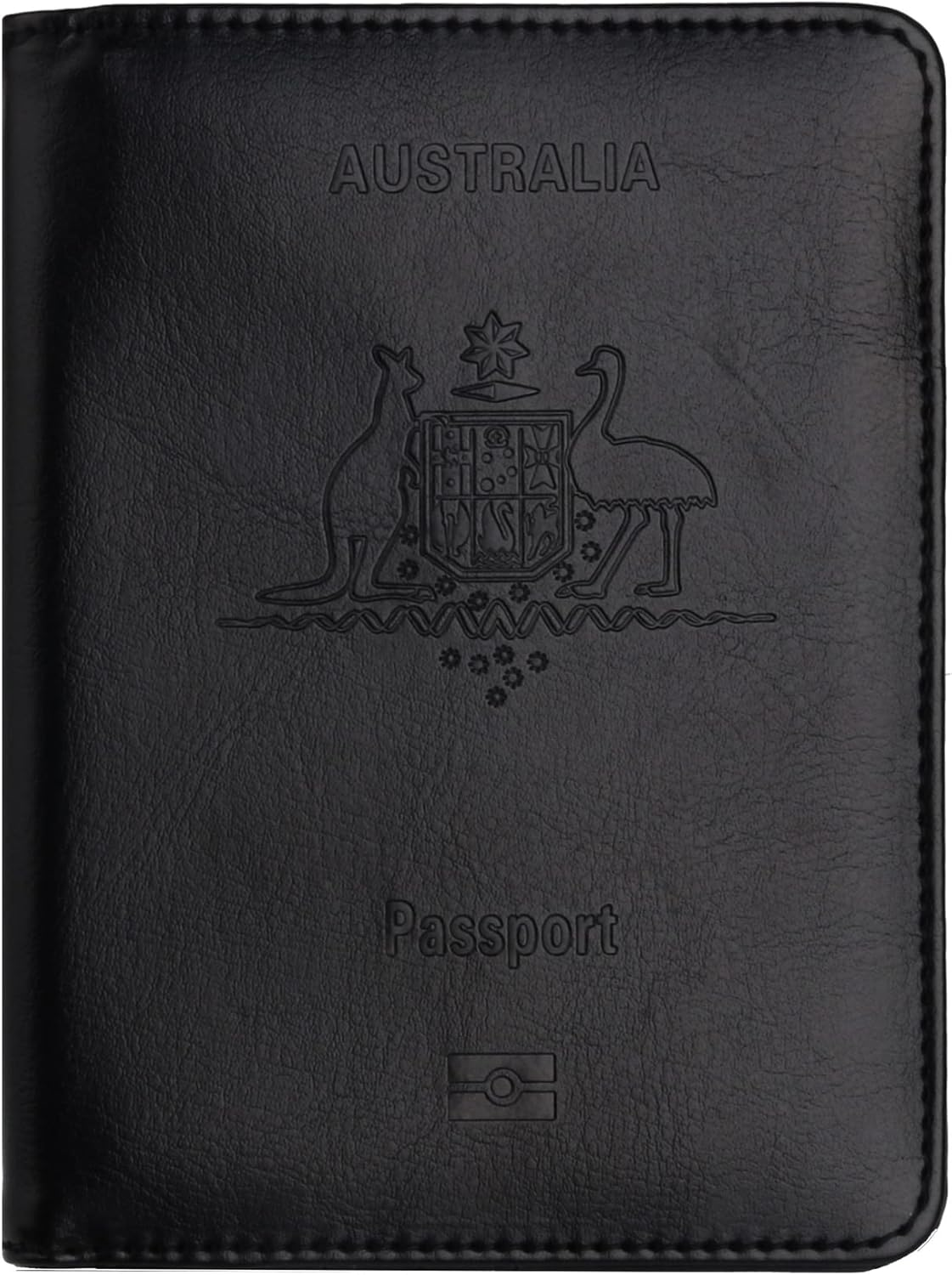 Passport Holder Travel Bag Cover Case, Tunghey PU Leather RFID Blocking Travelling Wallet Holder ID Credit Business Cards Cover Case for Boarding Passes (Blue)