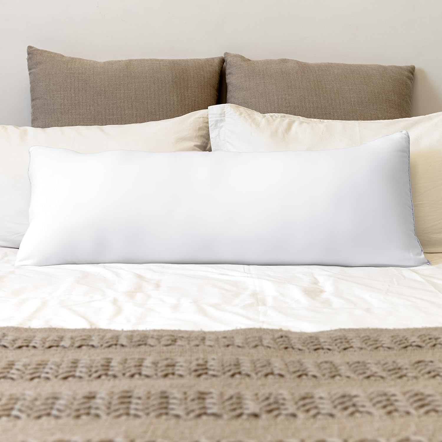 14X36 Inch Lumbar Pillow Insert, Ultra Soft Long Throw Pillow Insert Synthetic Microfiber down Alternative Filling Pillow Form for Couch Sofa Bed Living Room Decor image number 3