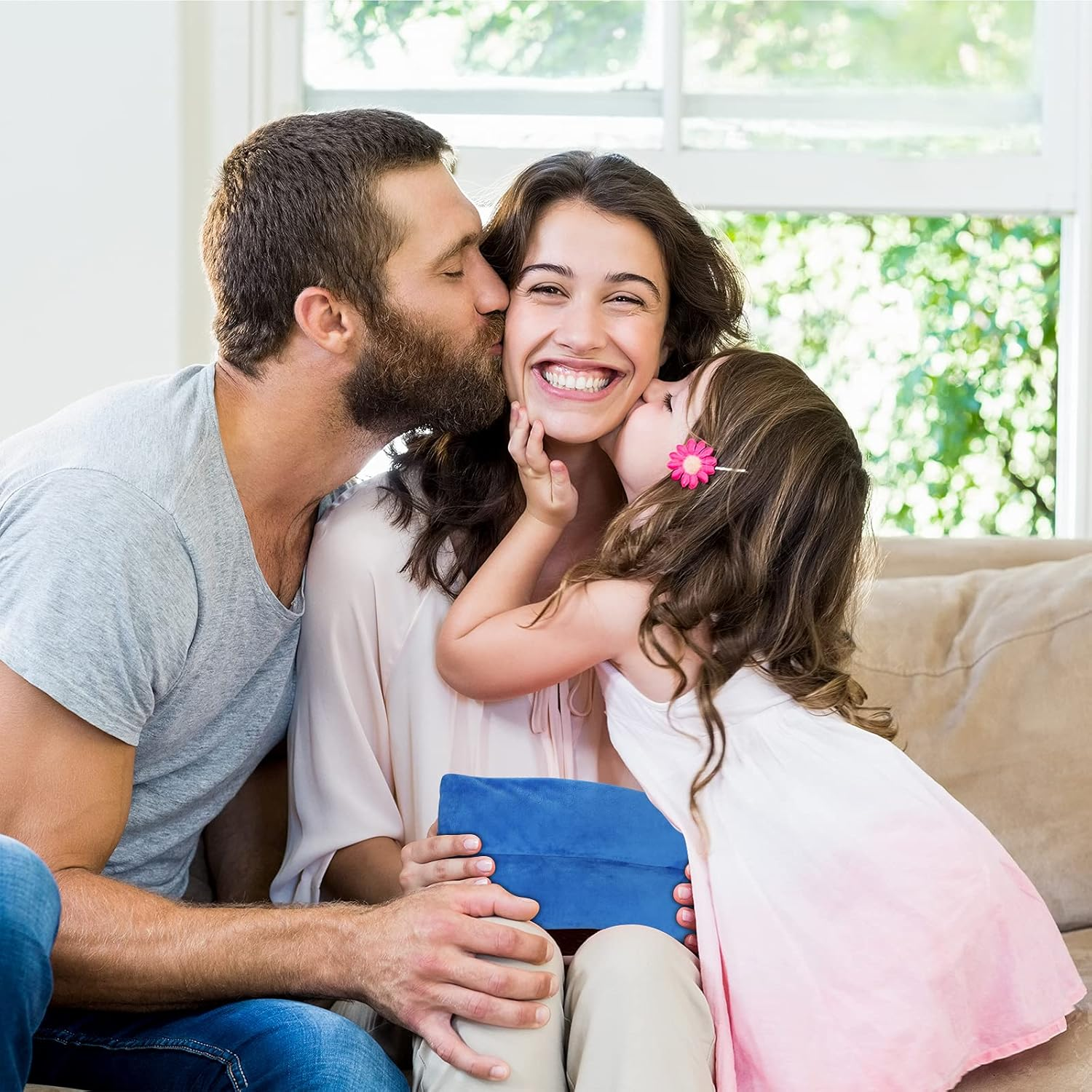 Atsuwell Microwave Heating Pad for Pain Relief, Rice Microwavable Moist Heat Pack for Cramps, Neck and Shoulders, Knee, Muscles, Joints, Back Pain, Bean Bag Heating Pad for Warm Compress, Blue image number 4