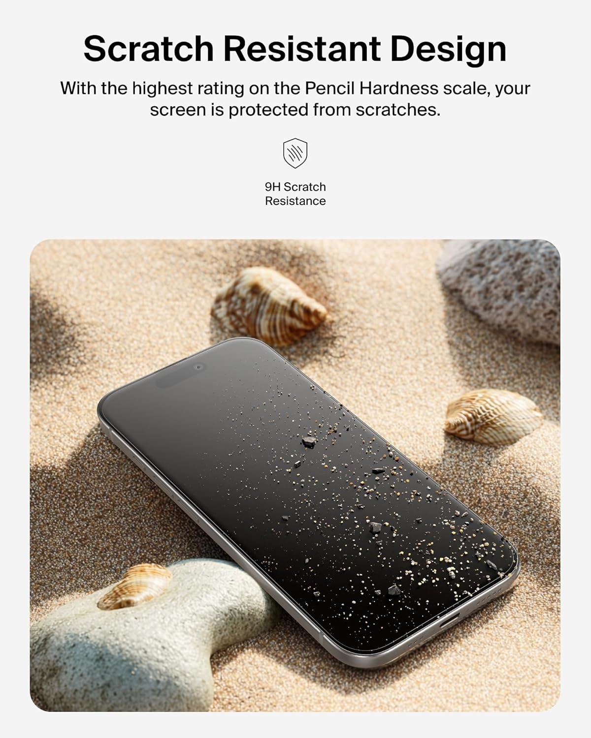 Belkin Screenforce Temperedglass Screen Protector for Iphone Air, Scratch-Resistant Impact Protection W/Included Easy Align Tray for Bubble Free Application, Recycled Glass - 2 Pack image number 2