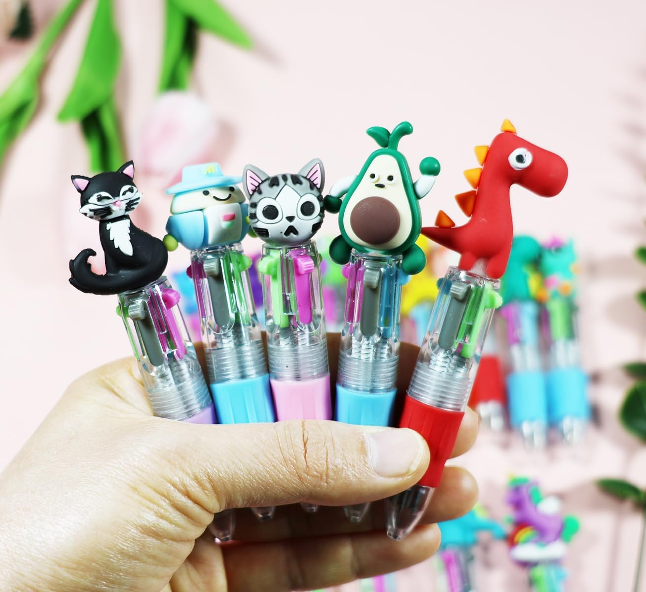 40PCS Ballpoint Pen for Kids Party Bag Fillers Parties Favors Multicolored 4-In-1 Gifts for Classroom Incentive Prizes Birthdays and Children'S Parties image number 2