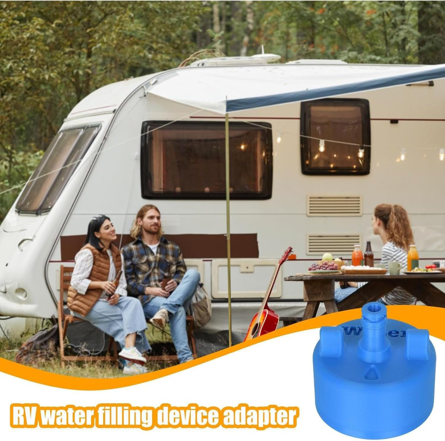 1Pcs Water Inlet,City Water Inlet Connection Adapter with Quick Connect Fitting for Trailer Camper Marine Outdoor Camping Caravan Travel image number 6