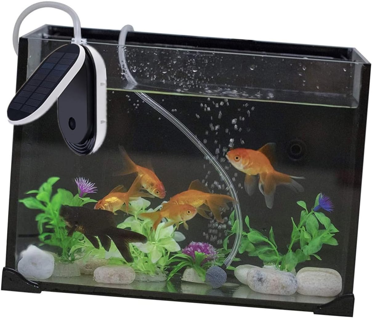 Yardwe Solar Oxygen Aerator Portable Air Pump with Intelligent Control Quiet Operation Outdoor Pool and Fish Tank Oxygenation Tool