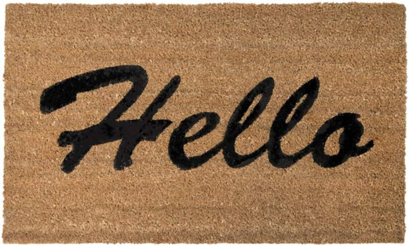 J.Elliot Delavan Hello Printed Coir Door Mat, 75 Cm Length X 45 Cm Width image number 2