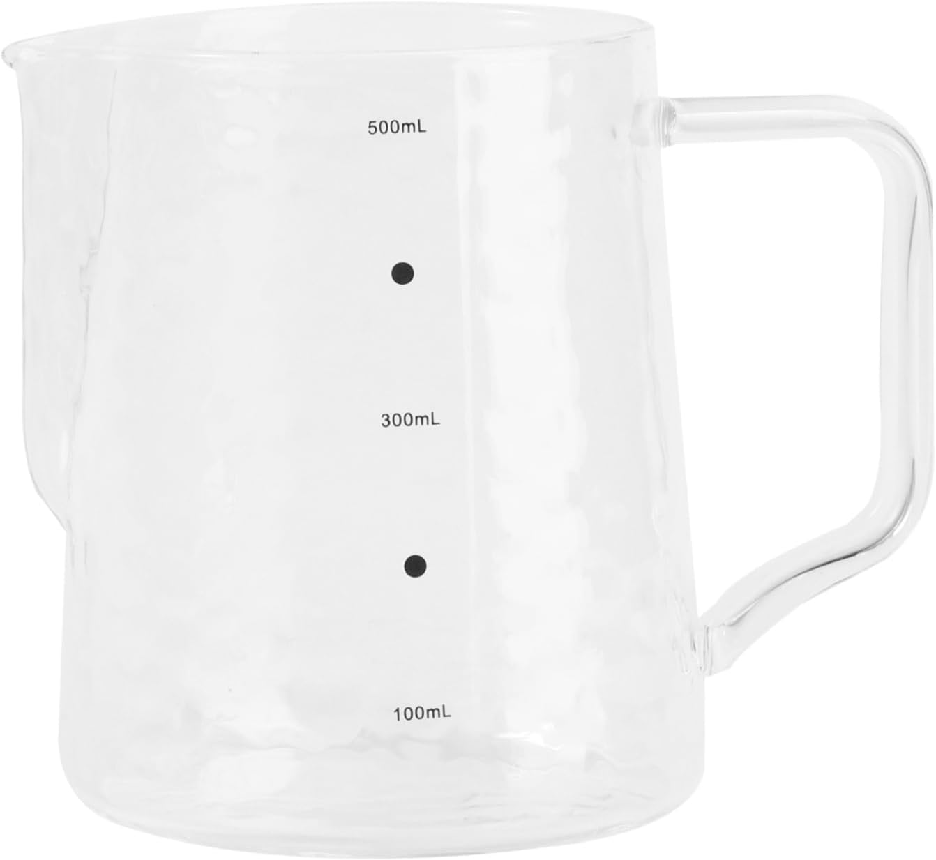 Cabilock 1PC Coffee Frothing Pitcher Elegant High Borosilicate Glass Milk Frother for Espresso Juice Ice for Housewarming Kitchen Decor image number 5