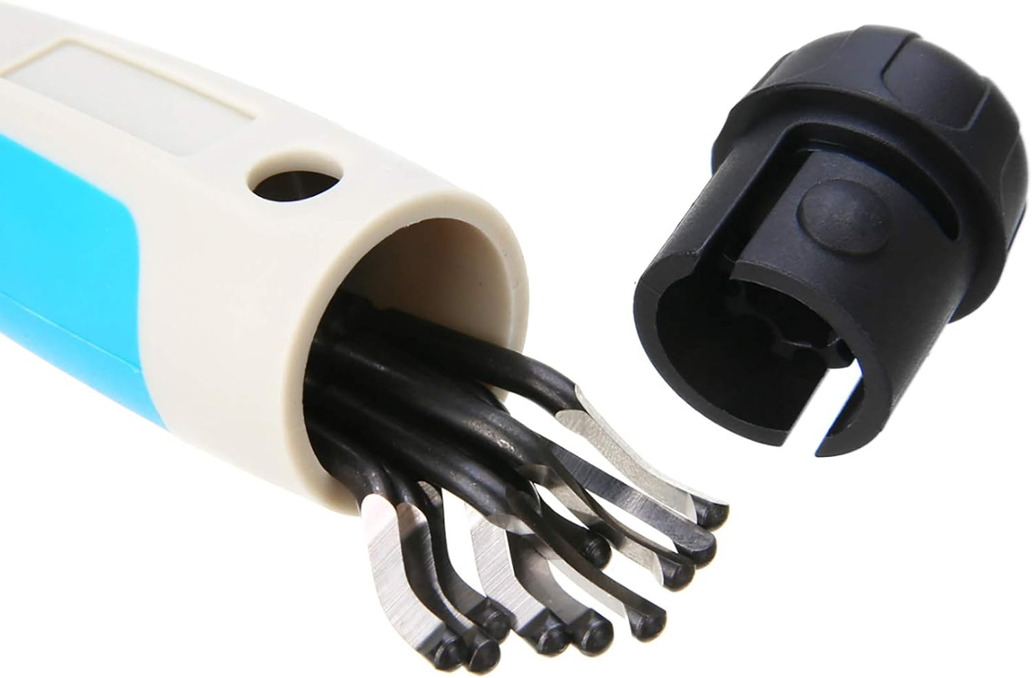 Sagasave Hand Deburring Tool, Edge Groove Kit with 10 Replacement Blades for 3D Printing and Resin Cutting (WGP-HA3025-LF)