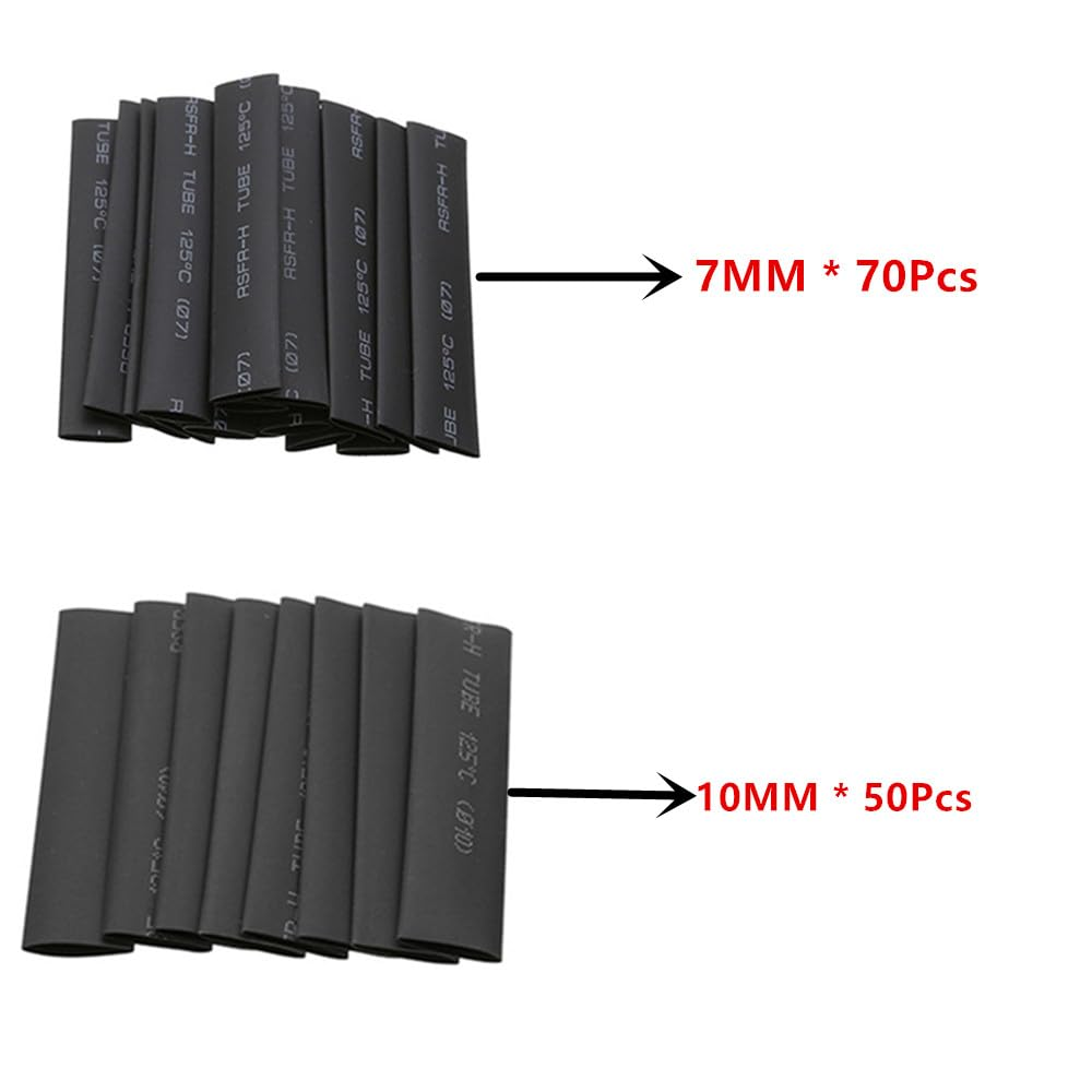 Cuicanfla 220PCS Tinned Battery Copper Cable Lugs Crimp Terminals Kits Wire Connector Set, Copper Wire Lugs Battery Terminal Connectors, for Car Auto Machine Electrical Wire Crimping image number 4