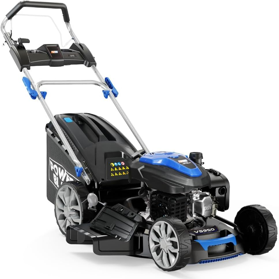 Powerblade 20" 200Cc Self-Propelled Lawn Mower, Electric Start, 7 Height, Steel Deck, Deck Wash Port, OHV 4-Stroke Petrol - VS950 image number 1