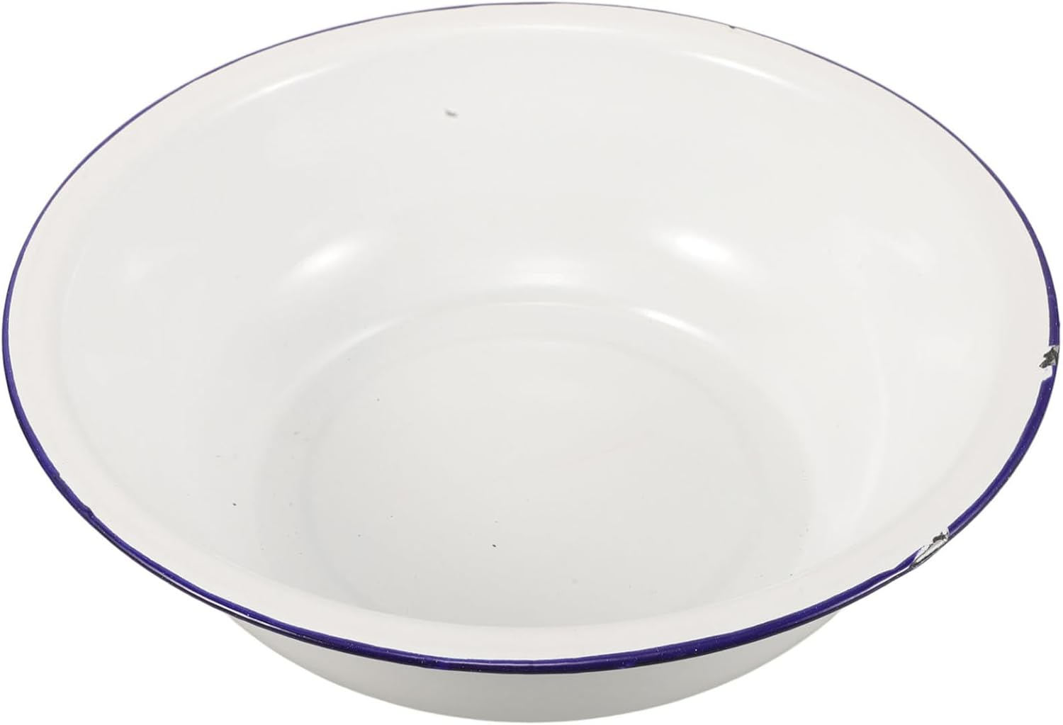 TOVINANNA Enamel Basin 30 Cm Foot Bath Basin for Soaking Feet Metal Foot Soak Tub Foot Bucket Laundry Wash Basin Old Fashioned Footbath for Home Spa Pedicures image number 6