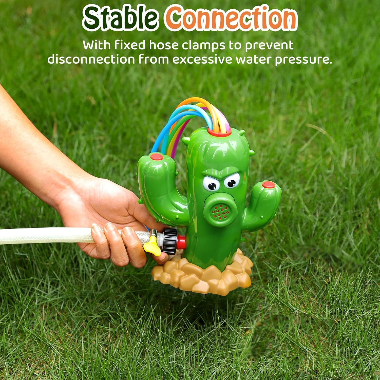 Cozioz Cactus Water Sprinkler &ndash; Garden & Lawn Watering Sprinkler, Fun Outdoor Sprinkler for Backyard, Easy Attach to Garden Hose for Efficient Watering
