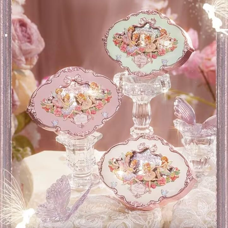 Flower Knows Midsummer Fairytales Embossed Five Color Pressed Glitter Eye Shadow Natural Shimmer Pigment Eye Shadow Pallete (C02) - C03 image number 2