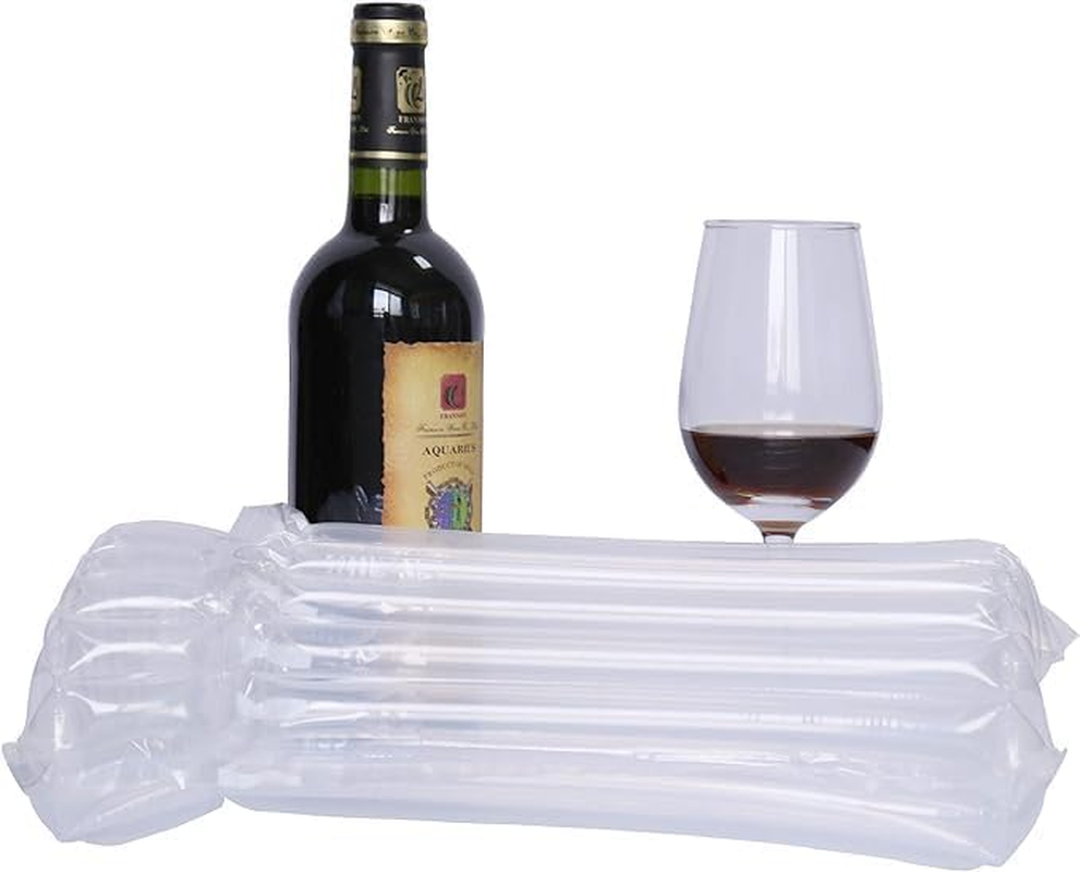 12 Pcs Wine Bottle Travel Protector Bags with Inflator Pump - Reusable Inflatable Air Column Packaging Bubble Bag for Safe Transportation and Shipping image number 5
