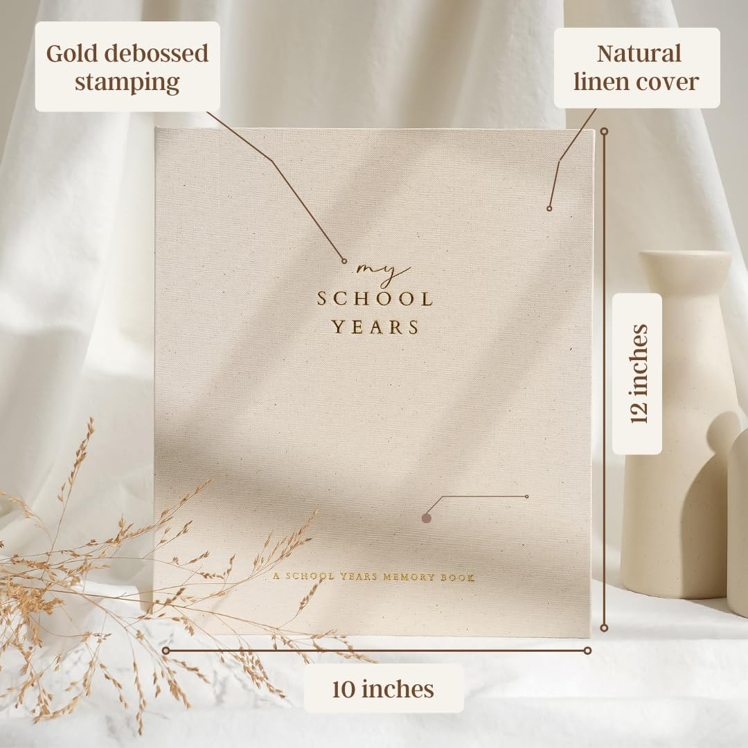 Peachly My School Years Memory Book for Kids & School Photo Album &ndash; School Picture Photo Album Childhood Memory Book - School Keepsake Organiser School Days (Preschool to 12Th Grade) image number 3