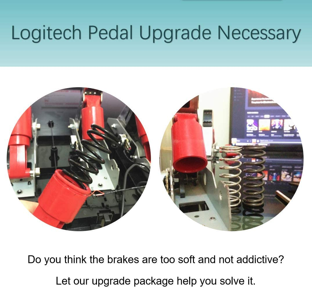 Glodorm Upgrade Mod Brake Pedal Spring Kit for LOGITECH G27 G29 G920 Racing Wheel image number 1