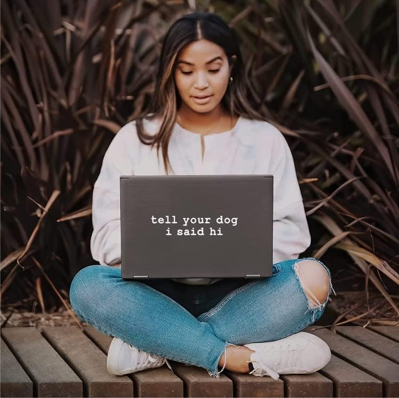 Tell Your Dog I Said Hi Sticker for Cars Funny Car Vinyl Bumper Sticker Window Decal (18Cm, White) image number 3