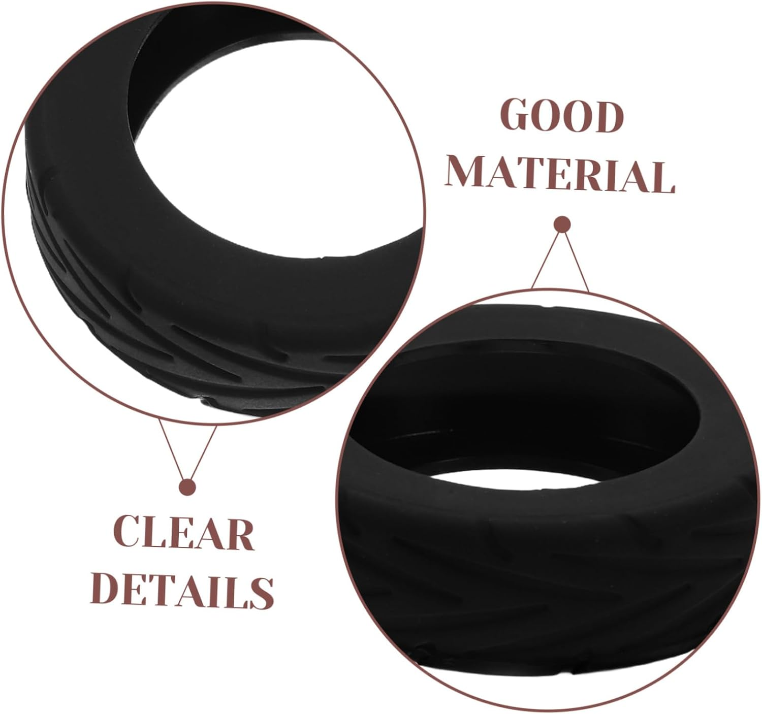 CONGARTENO 16Pcs Soft Silicone Luggage Wheel Covers Silent Noiseless Spinner Suitcase Protectors Durable Abrasion Resistant Travel Accessories for Suitcase Wheels Replacement image number 5