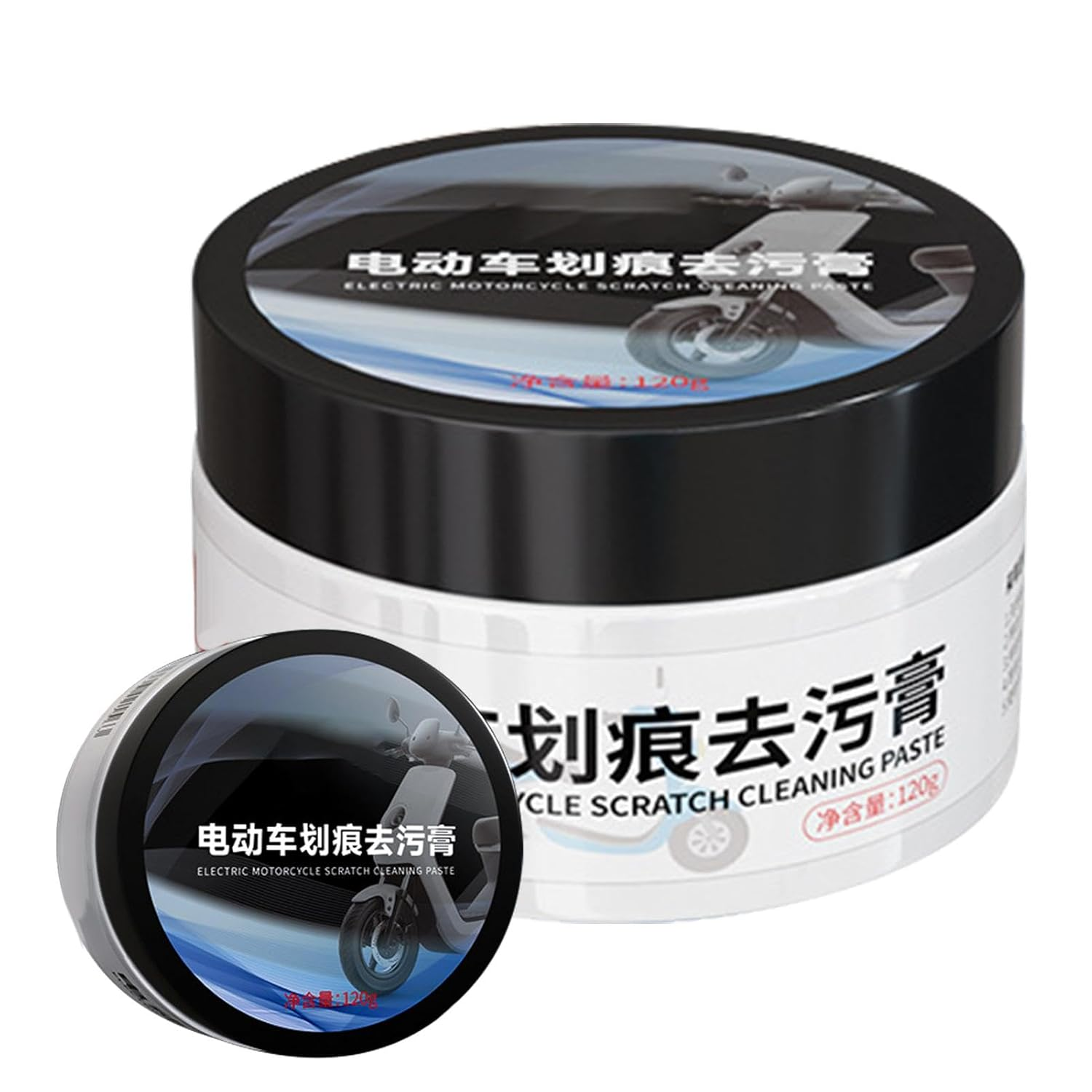 Motorcycle Paint Scratch Repair Paste - 120G Paint Scratch Repair Polishing Paste - Efficient Decontamination Scratch Repair Wax for Scooters, Electric Vehicles, Motorcycles image number 4