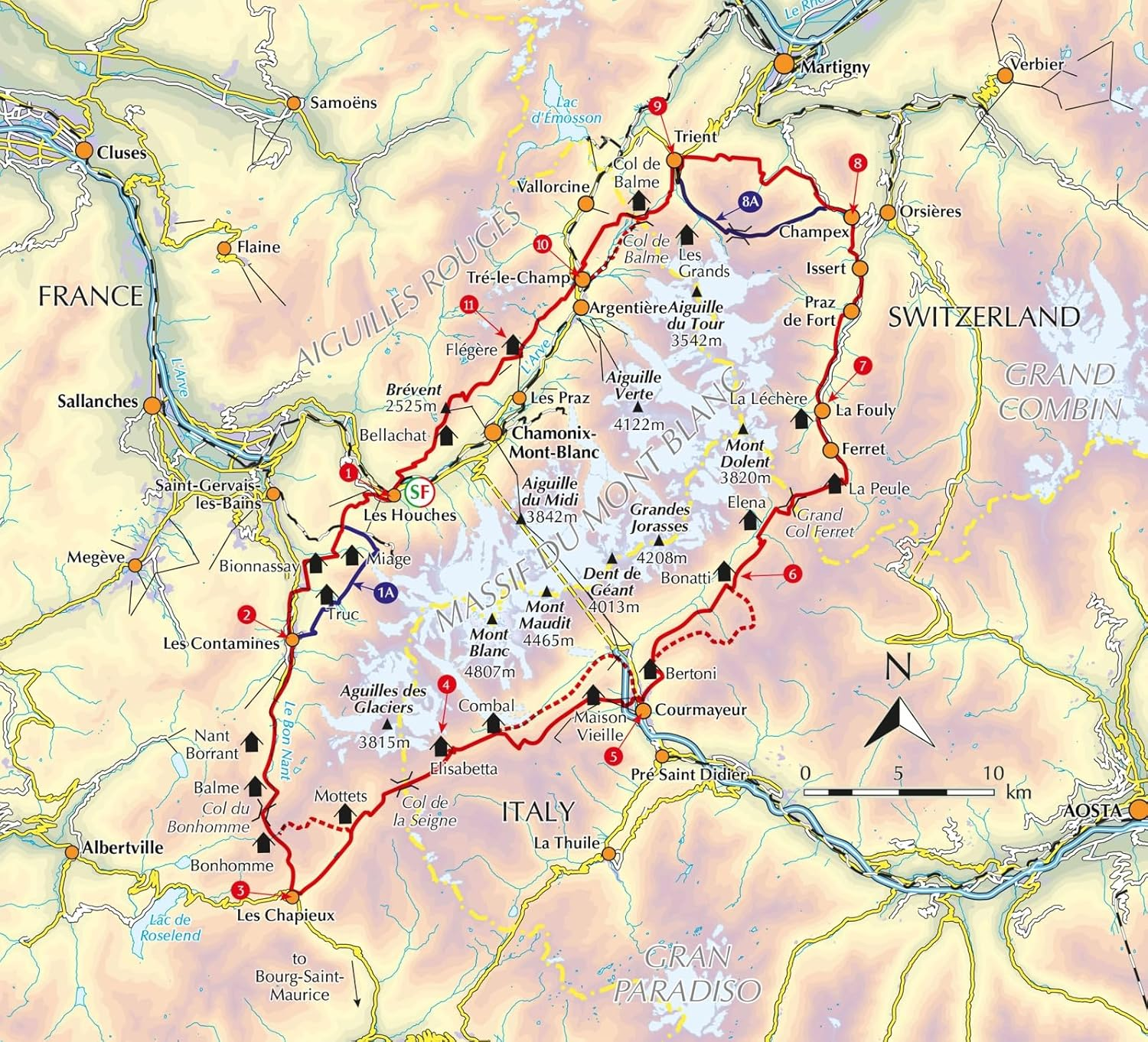 Trekking the Tour Du Mont Blanc: Classic 170Km Hut-To-Hut Hike with Two-Way Route Description image number 4