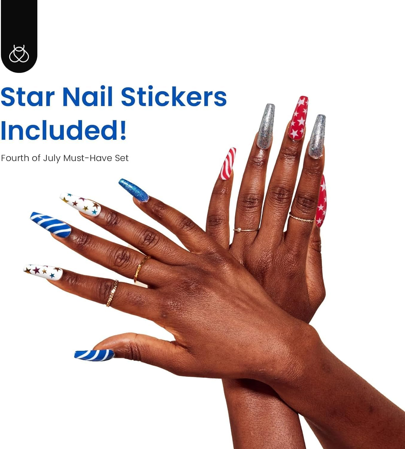 Beetles Gel Polish Gel Nail Polish Set - 6 Colors Red White Navy Blue Gel Polish Sliver Glitter Gel Polish Soak off Uv Nail Lamp Perfect for the July 4Th Manicure DIY Nail Art Design Women Girls image number 3