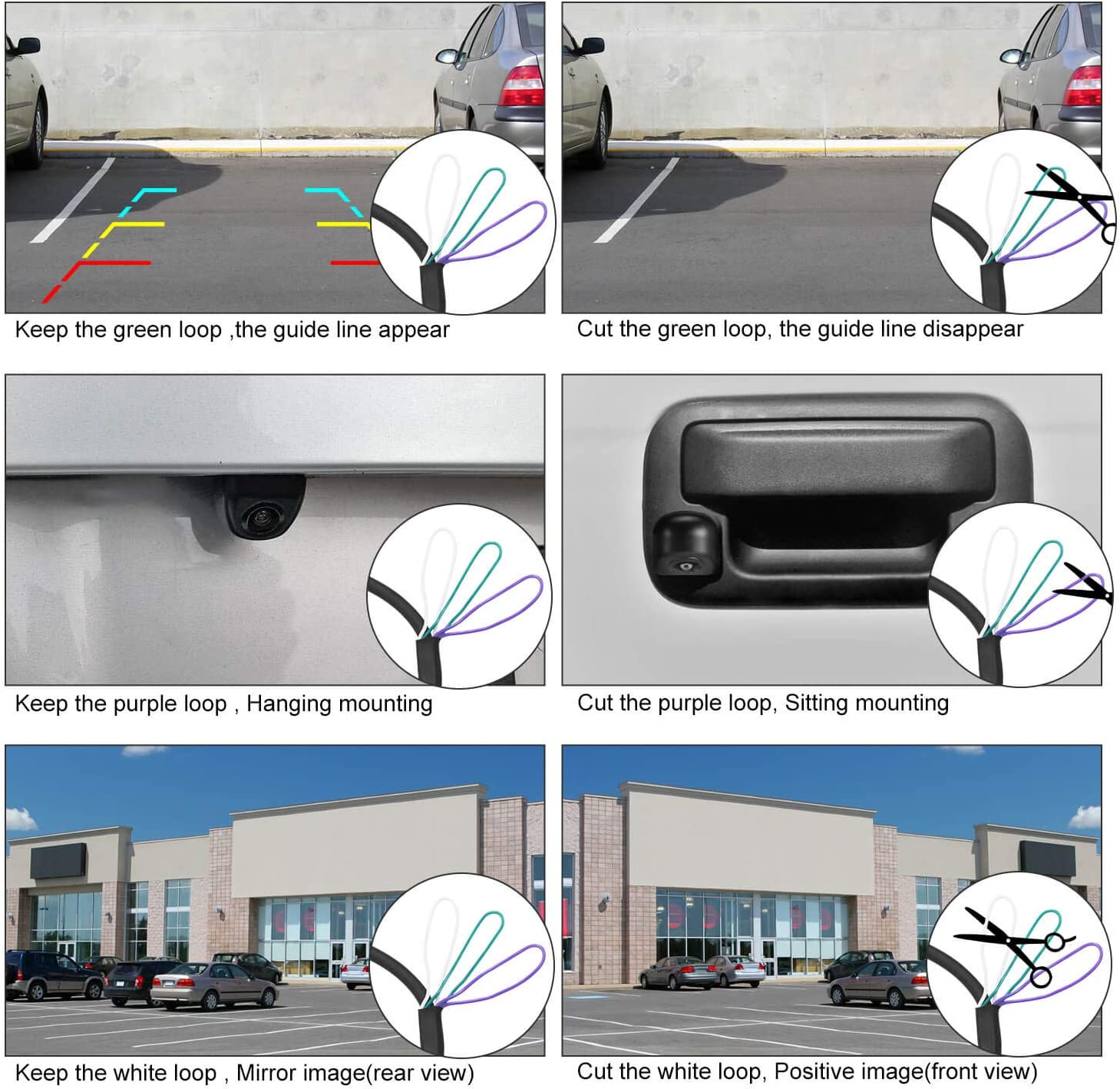 NATIKA Backup/Front View Camera,Ip69K Waterproof Great Night Vision HD and Super Wide Angle Metal OEM Style Reverse Rear View Backup Camera for Cars Pickup Trucks Suvs Rvs Vans (Black)