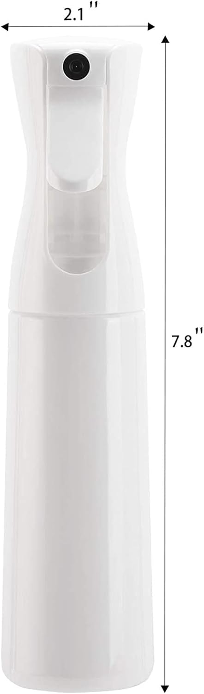 2 Pcs Hair Spray Bottle Fine Mist Sprayer Empty Spray Bottles 300Ml Fine Continuous Spray Water Bottle for Hair Styling, Plants, Cleaning, Misting and Skin Care - White image number 4