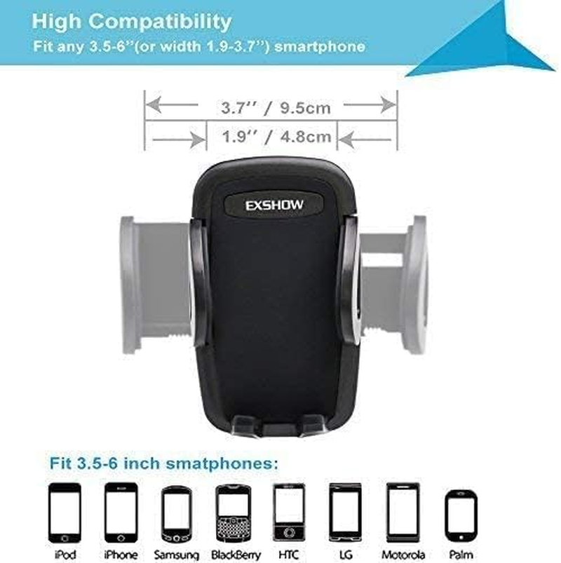 EXSHOW Windshield Car Phone Mount for Cell Phones with Lifeproof FRE Series Case