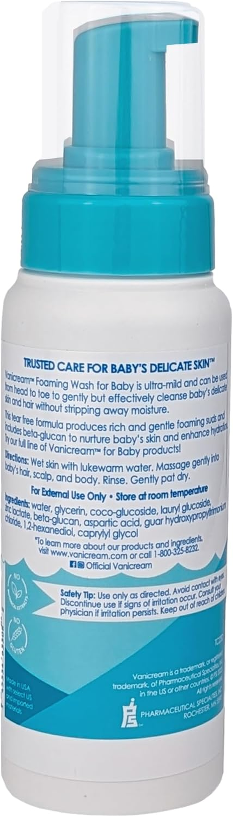 Vanicream Foaming Wash for Baby - 8Oz - Formulated without Common Irritants for Those with Sensitive Skin image number 4
