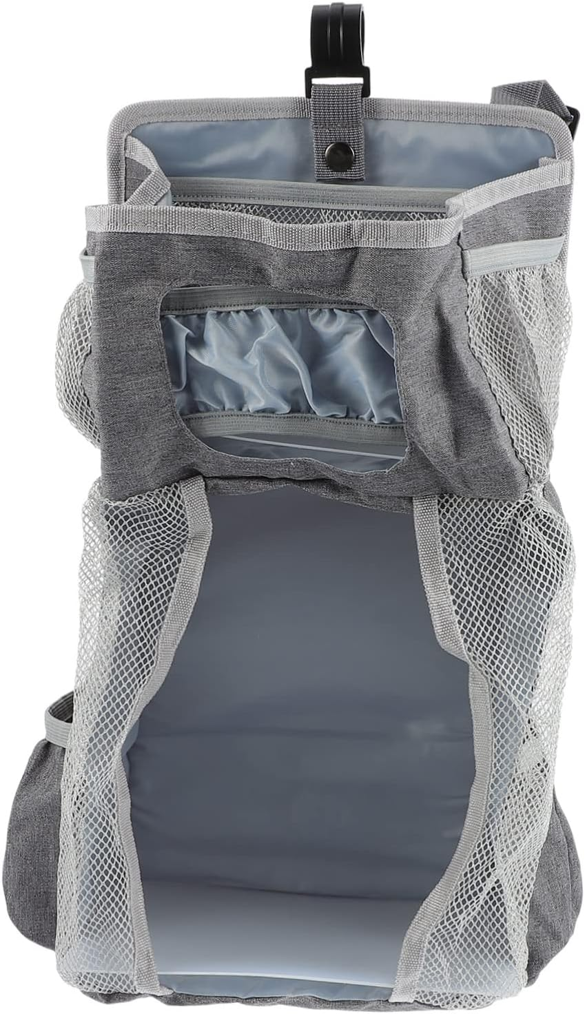 Hanging Diaper Pouch Nappy Storage Organiser for Nursery Toy and Milk Bottle Compartment image number 3