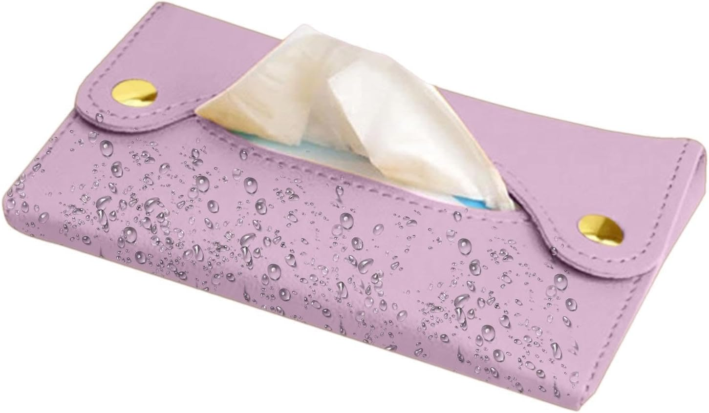 Travel Tissue Pocket Holder Bag - Pocket Tissue Holder | Travel Pouch Wipe | Pocket Paper Towel Cover | Napkin Bag Organizer| Paper Towel Pu Leather Case | Paper Box Bag | Wipe Storage Bag image number 4