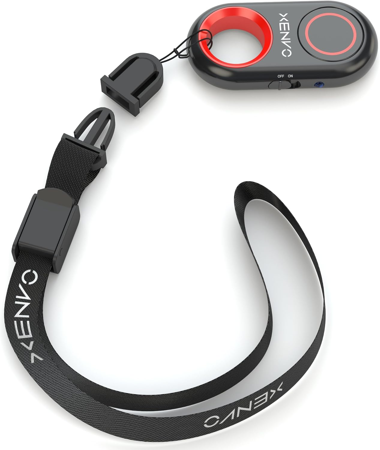 Xenvo Shutterbug - Bluetooth Remote Control Camera Shutter and Wireless Selfie Button Clicker, Compatible with Iphone, Ipad, Android, Samsung, and Google Cell Phones, Smartphones and Tablets Red - White image number 3