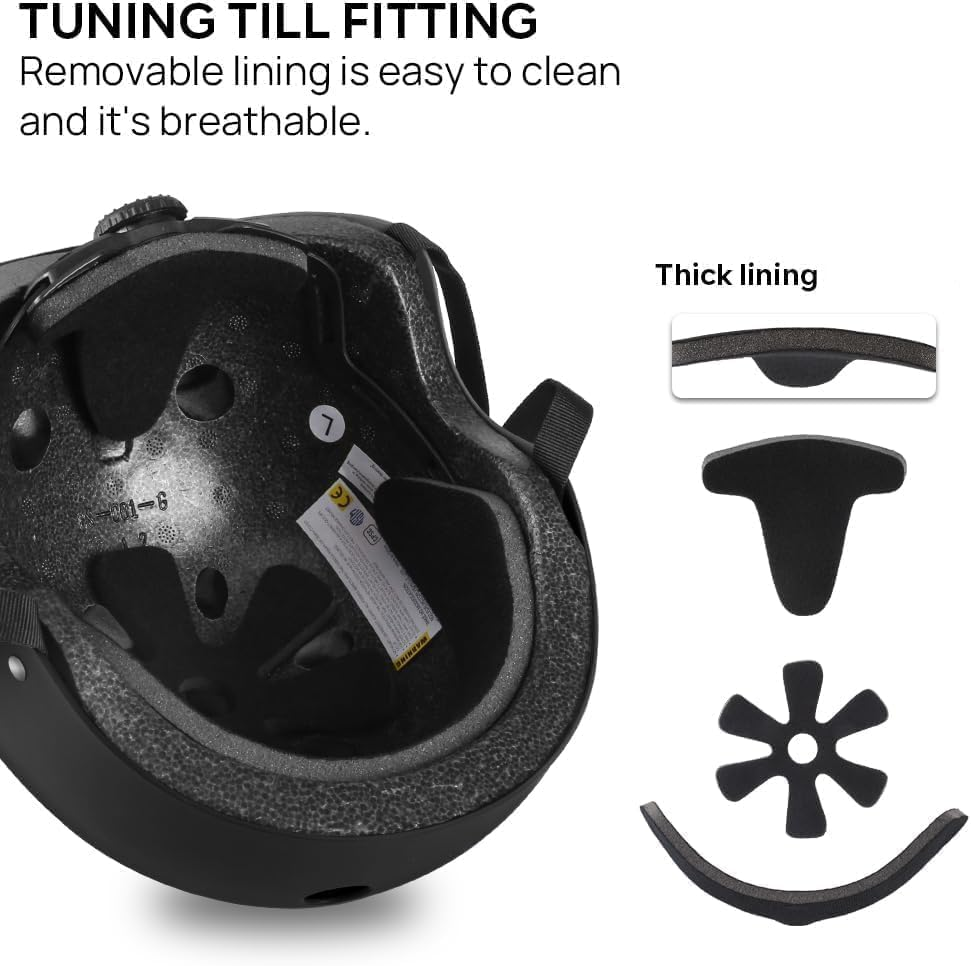 KIRLI Skateboard Helmet - Lightweight, Adjustable & Ventilated Helmet for Scooter, Roller Skate, Inline Skate image number 5