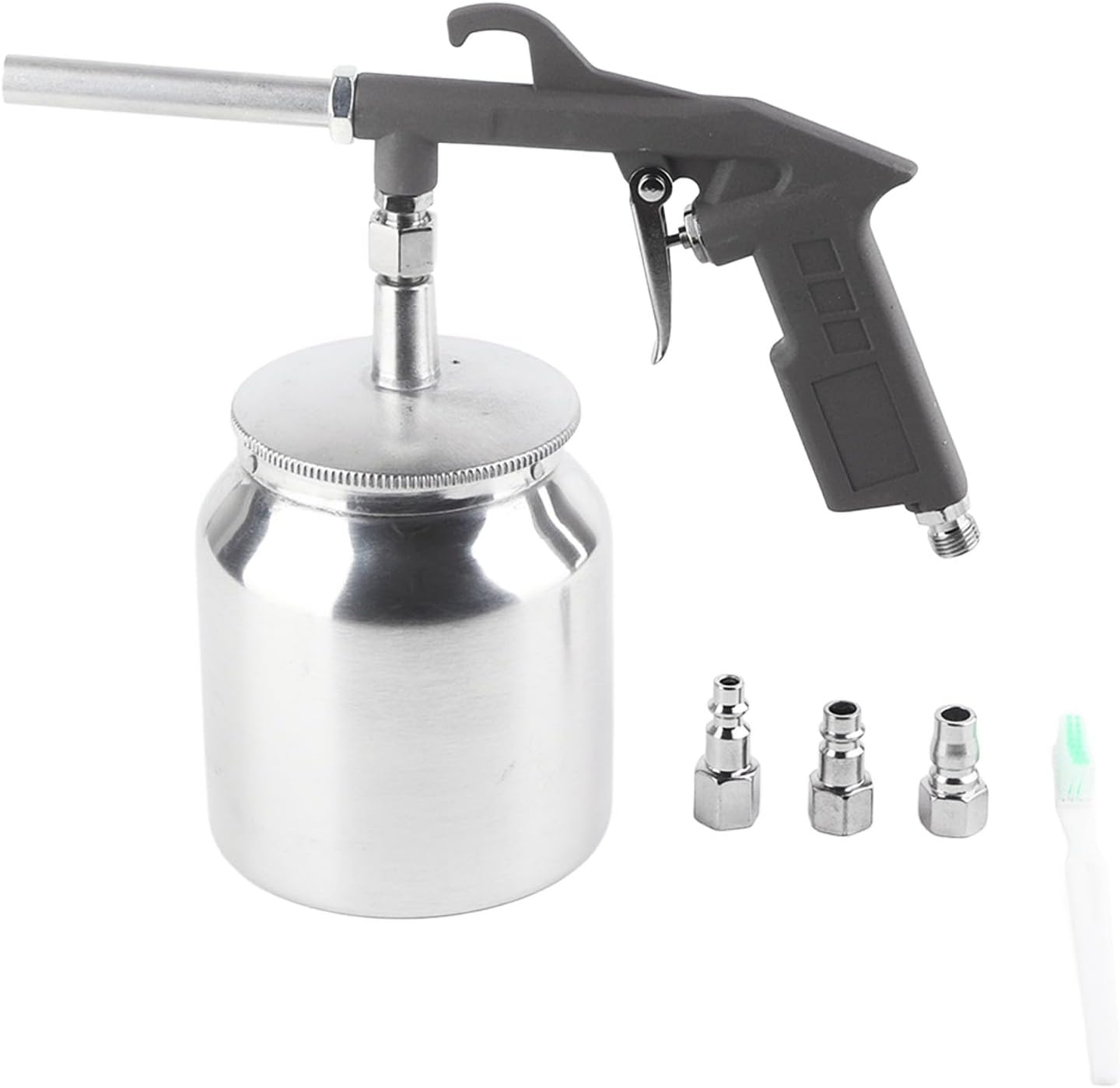 PS-6R Sand Gun Kit with Recovery System, 750Cc Aluminium Pot, Air Compressor Sandblaster Tool for Metal, Wood, Surface Polishing, 10.0 Bar Working Pressure image number 3