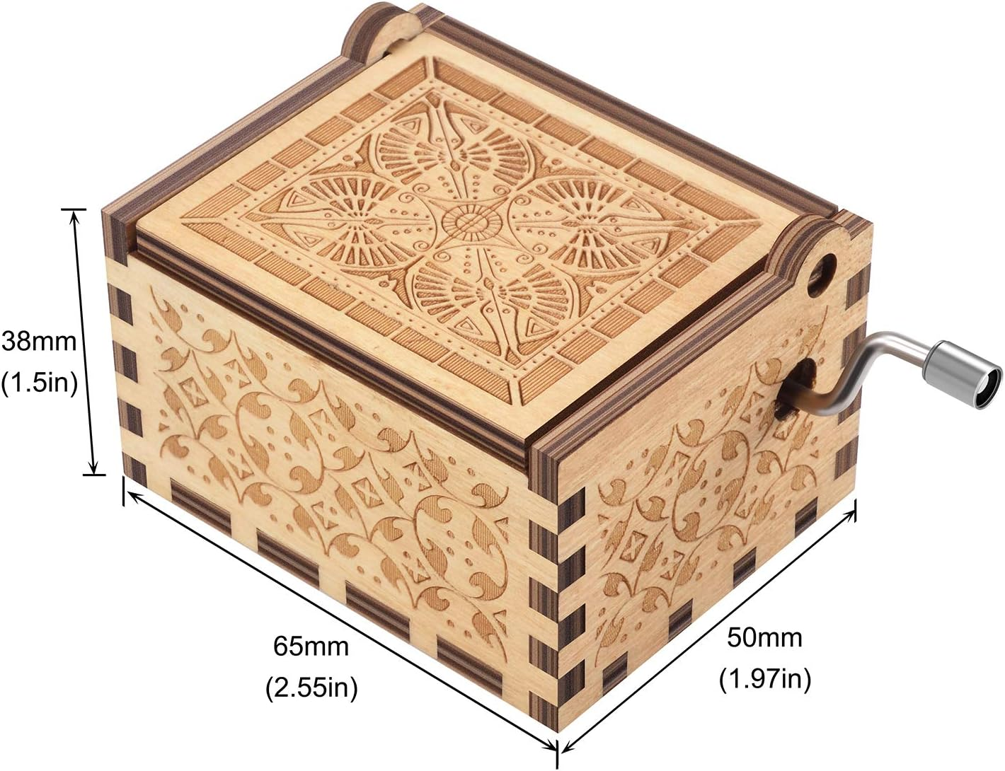 The Simpsons Music Boxes,Wood Engaved Antique Handmade Musical Boxes Best Gifts for Valentine'S Day/Christmas image number 4