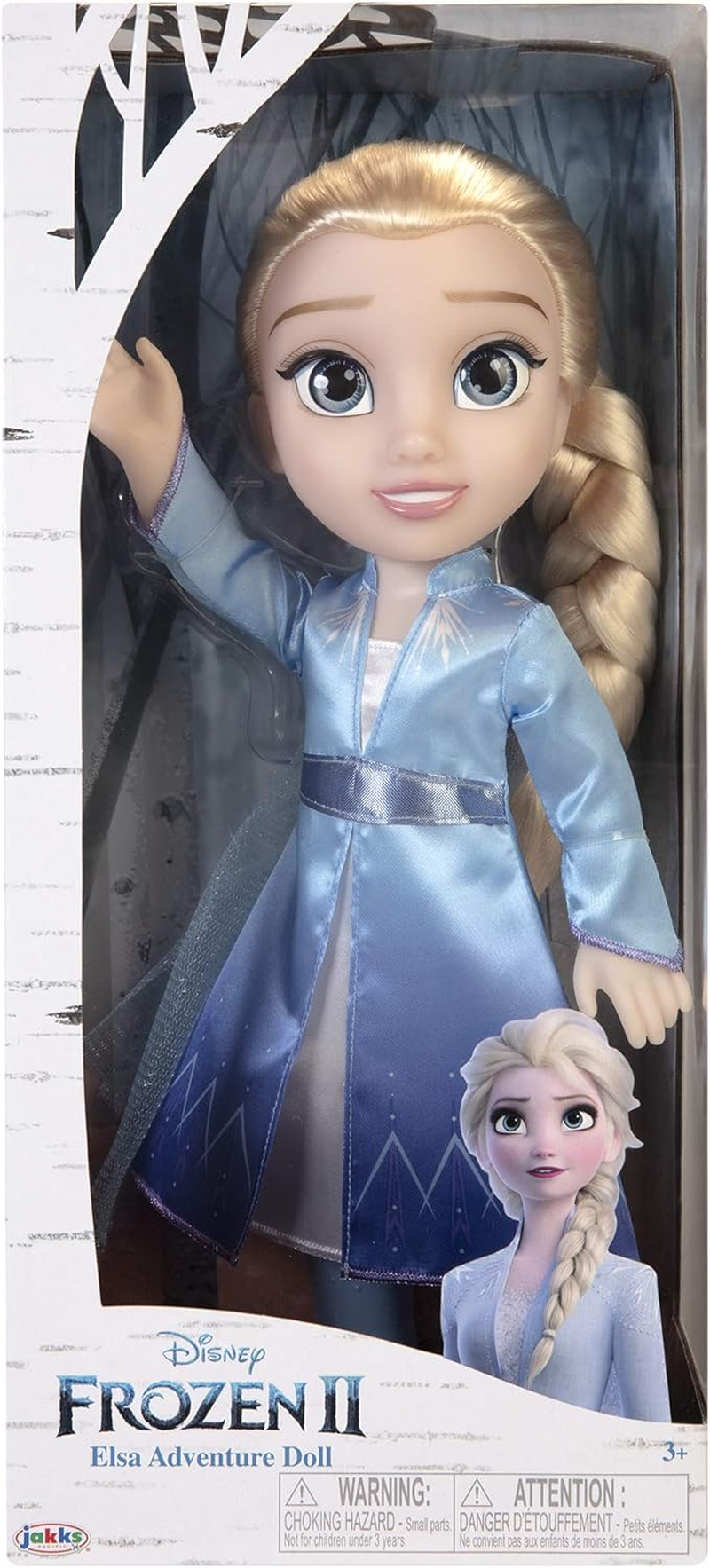 Disney Frozen 2 Elsa Travel Doll 14 Inches Tall Multicolor image number 1