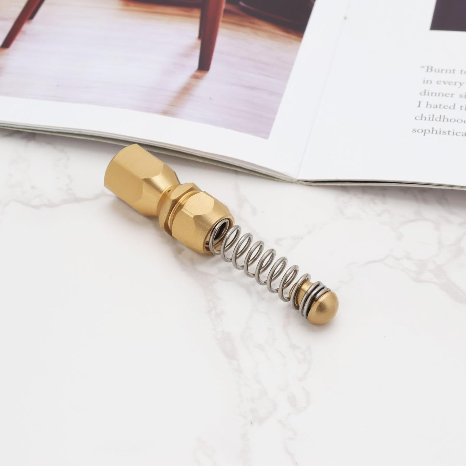 SG Store 1Pc G1/8 Inch High Pressure Nozzle Pipe Cleaning Nozzle Spiral Spring Nozzle Compatible with Karcher Compatible with Kranzler Compatible with WAP image number 4