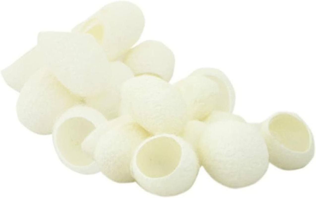 600Pcs Natural Silkworm Face Scrub Balls Care Exfoliator for Blackhead Removal image number 2