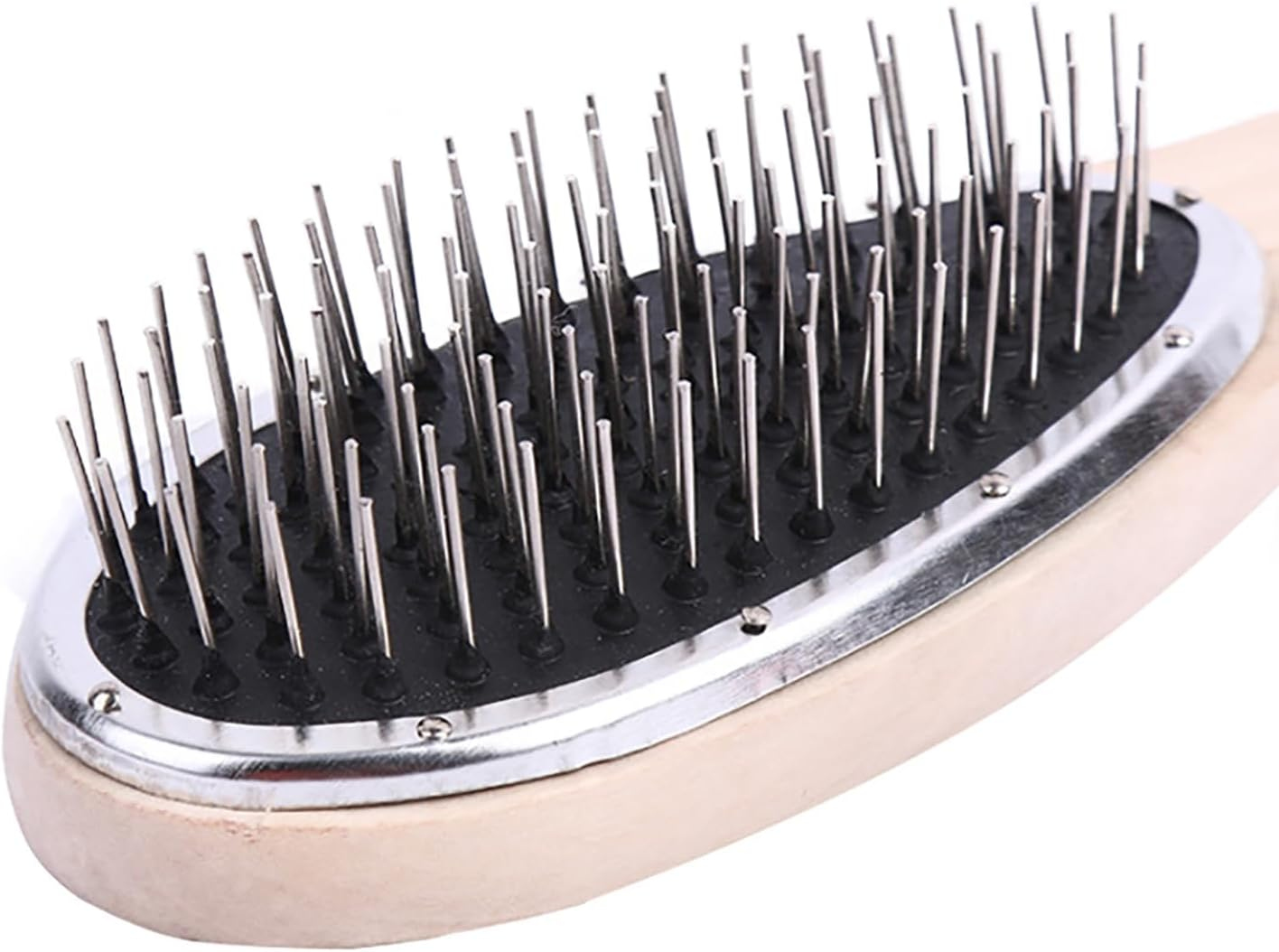 Professional Wig Brush for Wig anti Static Steel Comb for Tangle Synthetic Hair Extensions Training image number 3