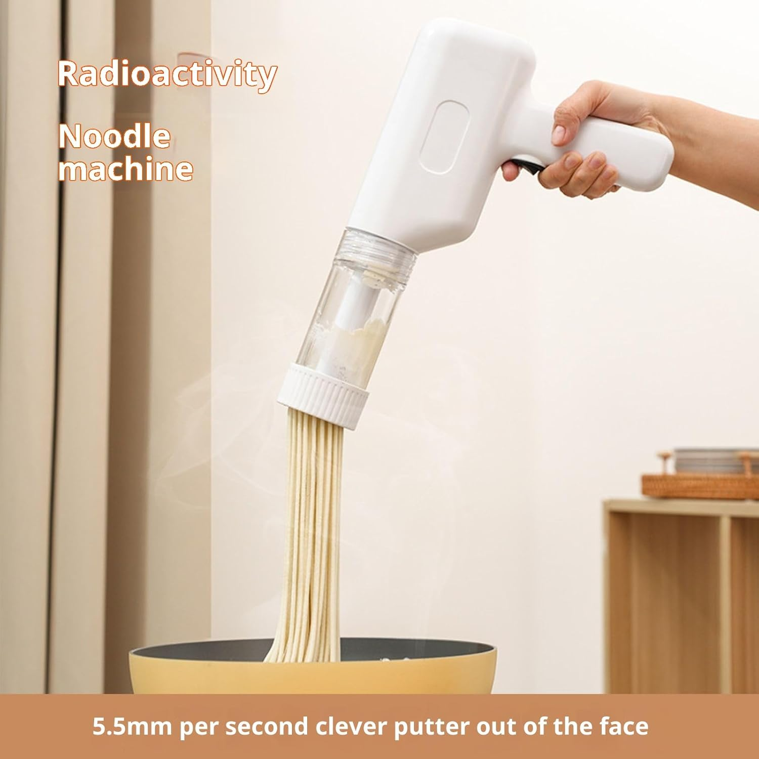 Electric Pasta Maker Machine & Idiyappam Maker（Navy Blue 6 Modes） - Navy Blue image number 2