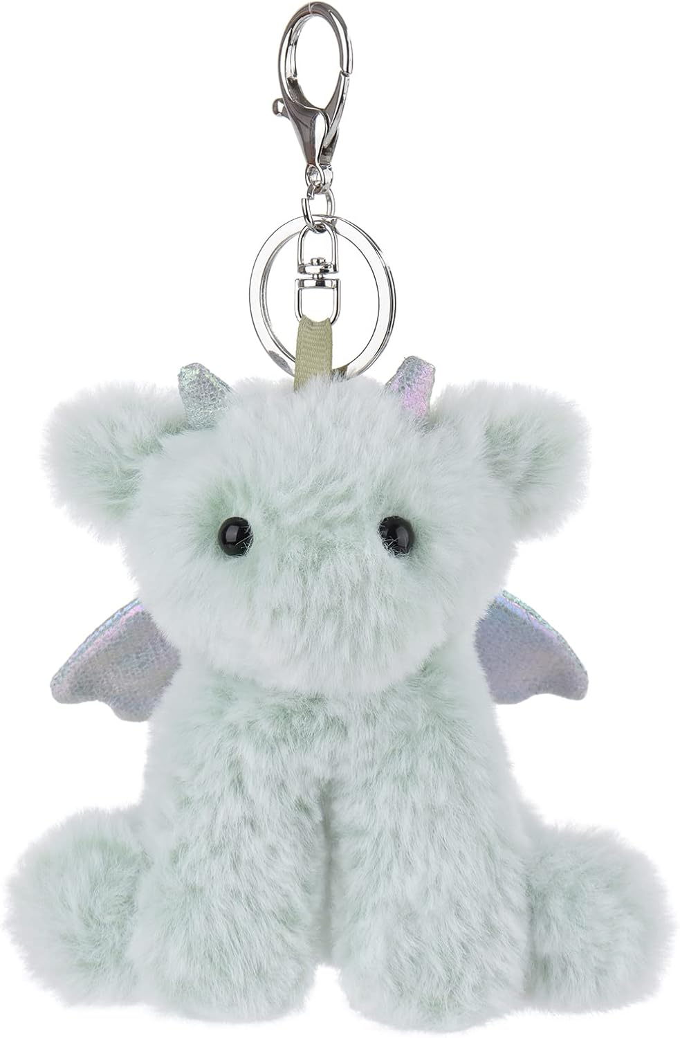 Apricot Lamb Cute Toys Plush Dragon Dinosaur Stuffed Animal Soft Keychain for Kids Bag, Purse, Backpack, Handbag (5 Inches)