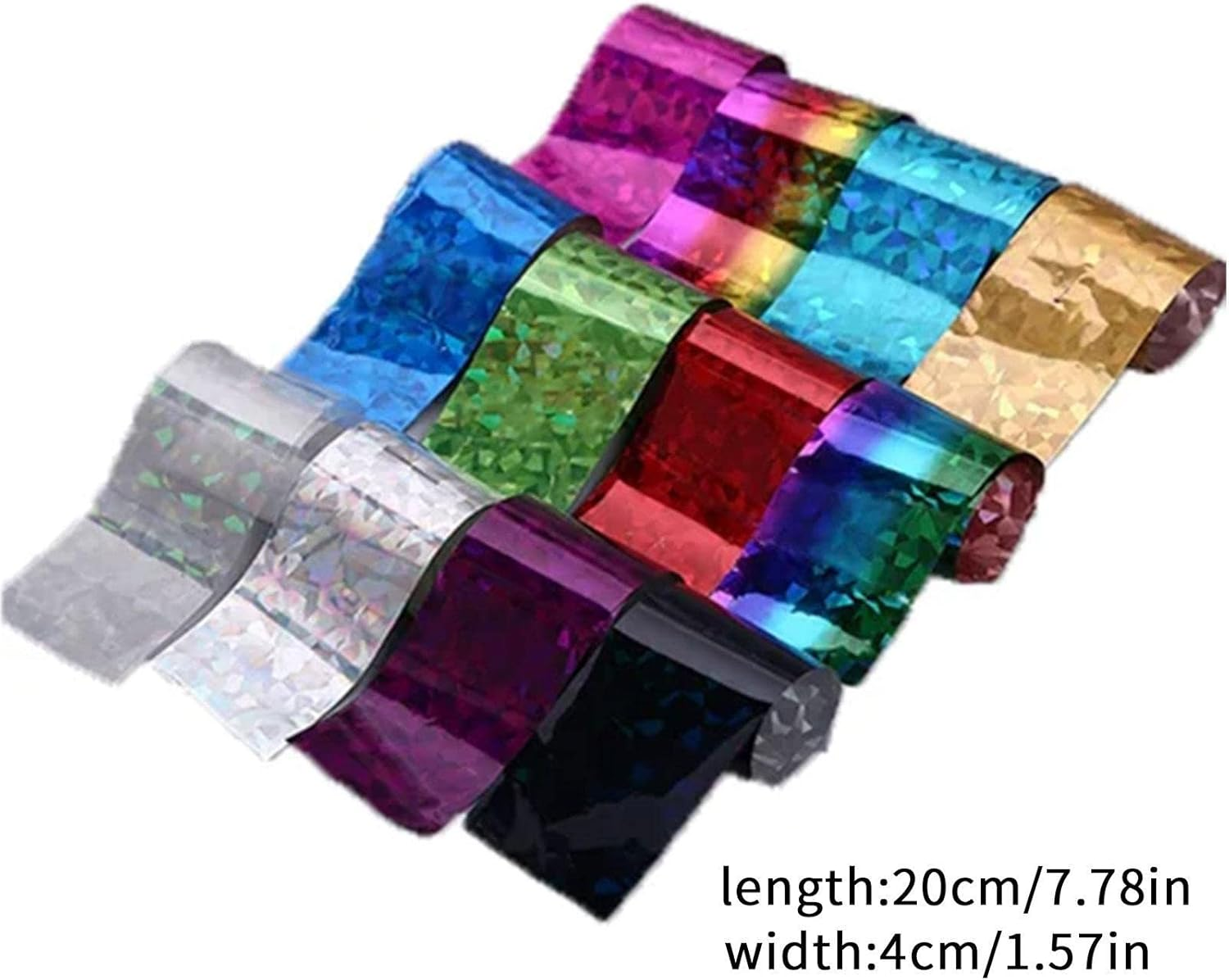 Foil Rolls | Stickers Set for Nail Design, Decals, Colorful Transfer Nail Foils Manicure Tips Decoration For image number 2